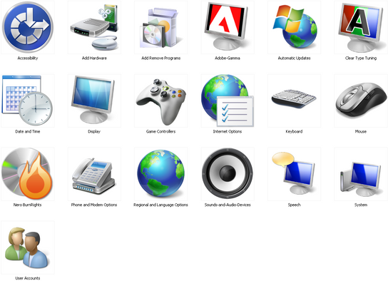 Vista Desktop Missing Icons