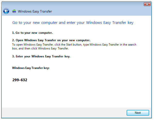 Windows Easy Transfer 2 12