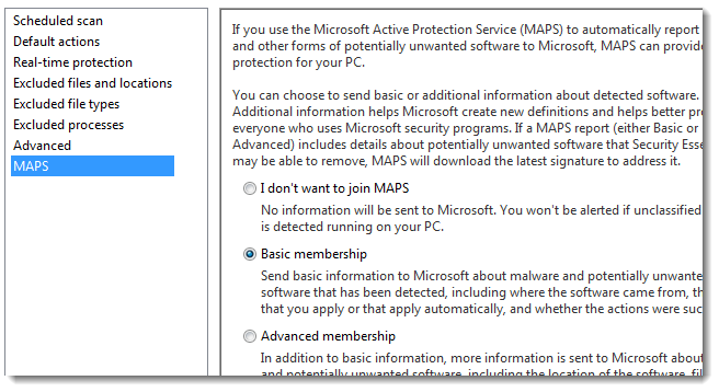 microsoft security essentials MAPS The Complete Guide to Protecting Your PC with Microsoft Security Essentials (MSE) [Updated]
