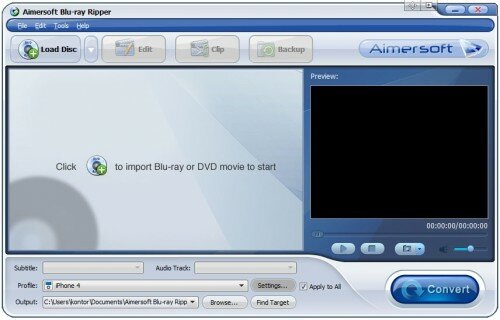 aimersoft main 500x320 [Expired] Get one of three licenses of Aimersoft Blu ray Ripper