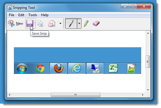 snipping tool02 Capture Screenshots Using built in Windows Tools [How To]